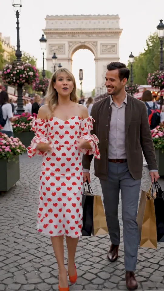 Business owner in the Emily in Paris AI video example