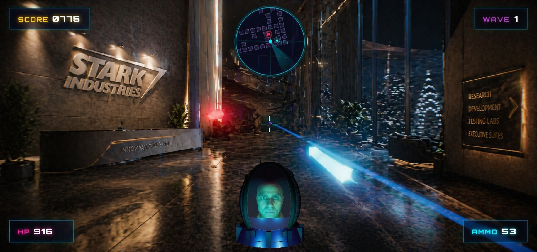 Face-swap fidelity used inside a playable build